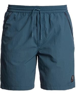 Parajumpers Drawstring-Fastening Logo-Patch Swim Shorts - Blue