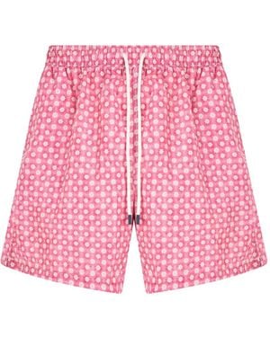 Fedeli Shorts Con Motivo Geometrico - Rosa