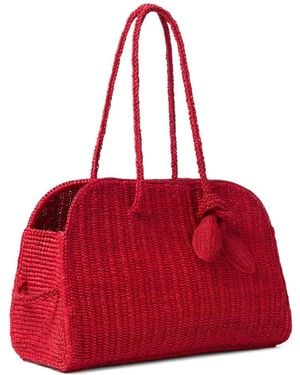 Jacquemus The Raffia Turismo Bag - Red