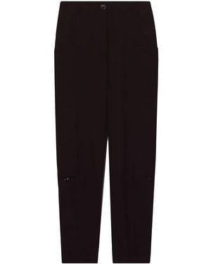 Proenza Schouler Tapered Pocket-Detail Trousers - Black