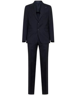 Tagliatore Peak-Lapel Suit - Blue