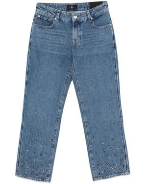 7 For All Mankind Calie Embellished Jeans - Blue