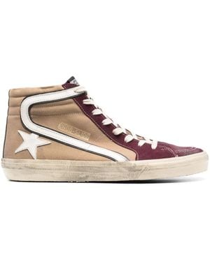 Golden Goose Sneakers Alte Con Applicazione Logo - Rosa