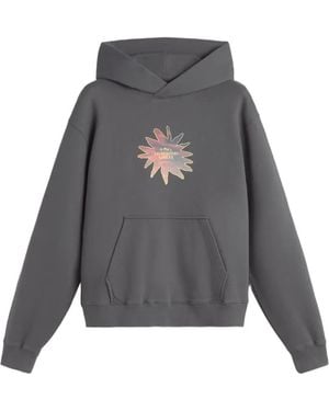 LES HÉRITIERS X Mas Sorrer Sunset Floral Hoodie - Grey