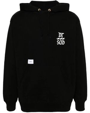 WTAPS Hoodie Mit Logo-Print - Schwarz