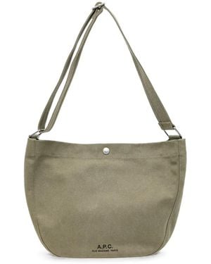 A.P.C. Journal Satchel - Metallic