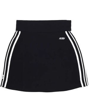 Autry Minijupe À Taille Ceinturée - Black