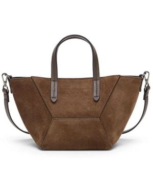 Brunello Cucinelli Bc Duo ショルダーバッグ ミニ - ブラウン