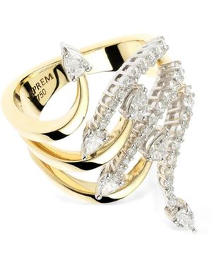 YEPREM 18K Strada Diamond Ring - Metallic