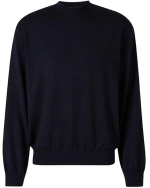 Balenciaga Mock-Neck Long-Sleeve Jumper - Blue