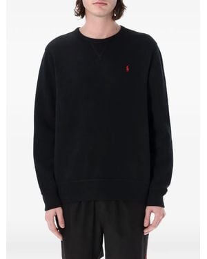 Polo Ralph Lauren Logo-Detail Crew-Neck Sweatshirt - Black