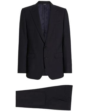 Dolce & Gabbana Peak-Lapel Single-Breasted Suit - Black