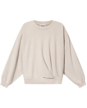 Isabel Marant Sauria Gedrapeerde Sweater - Naturel