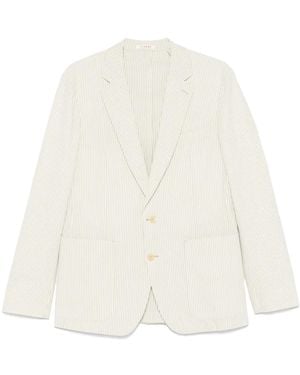 Fursac Striped Blazer - White