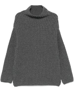 Forme D'expression Chunky Ribbed-Knit Jumper - Grey