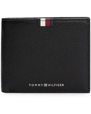 Tommy Hilfiger Logo-Lettering Wallet - Black