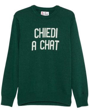 MC2 Saint Barth Pull Heron En Maille Intarsia - Green