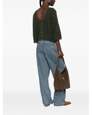 Ba&sh Button-Embellished Cardigan - Blue