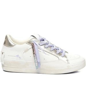 Crime London Lace-up leather sneakers - Weiß