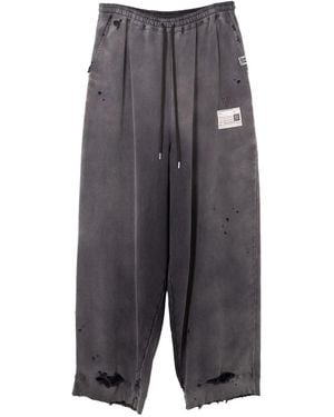 Maison Mihara Yasuhiro Sun ドローストリング トラックパンツ - グレー