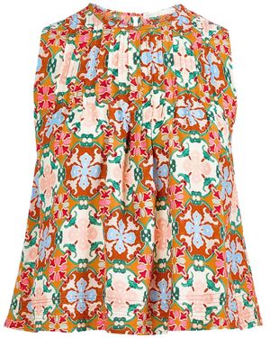 Marie Oliver Letta Oberteil mit Blumen-Print - Rot