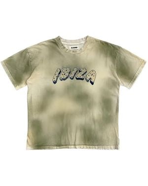 Alchemist Crystal-Embellished Camouflage-Dye T-Shirt - Green