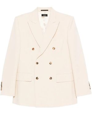 Wardrobe NYC Double-Breasted Blazer - Natural