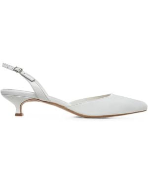 Ginissima Alice Pointed-Toe Slingback Court Shoes - White