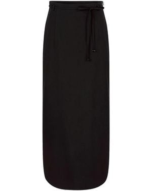 Shanghai Tang Falda Midi De X Chen - Negro