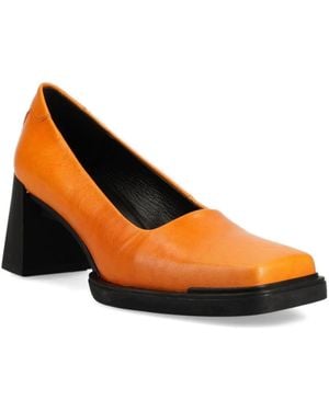 Vagabond Shoemakers スクエアトゥ ブロックヒール パンプス - オレンジ