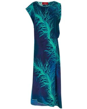 F.R.S For Restless Sleepers Briseide Draped Dress - Blue