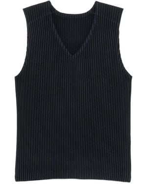 Homme Plissé Issey Miyake Homme Plissé Pleated T-Shirt - Black