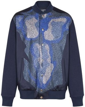 Balmain Trompe L'Oeil-Print Jacket - Blue