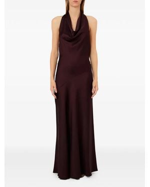 Liu Jo Long Satin Dress - Purple
