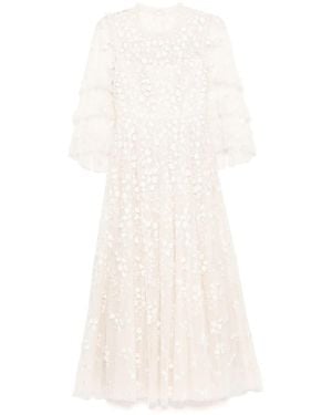 Needle & Thread Everett Bloom Gown - White