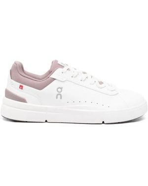 On Shoes The Roger Advantage Lace-Up Trainers - White