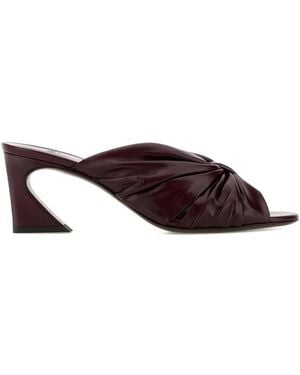 Fendi Arco Twisted Sandals - Brown