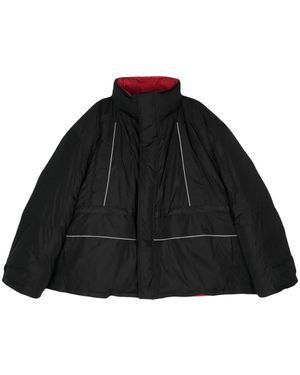 Balenciaga オーバーサイズ パーカーコート - ブラック