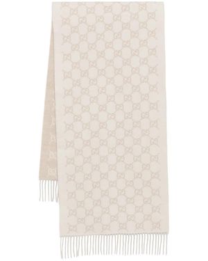 Gucci Gg Kasjmier Sjaal - Wit