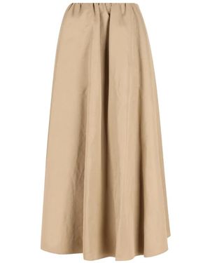 Brunello Cucinelli Elasticated Waist Maxi Skirt - Natural
