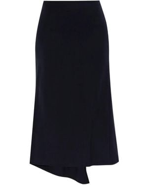 Victoria Beckham アシンメトリーヘム スカート - ブルー