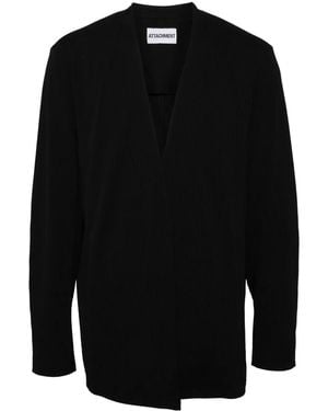 Attachment Cardigan Con Scollo A V - Nero