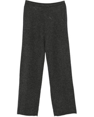 MLM Label Fine-Knit Track Pants - Black