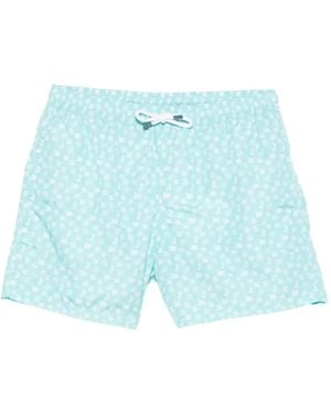 Fedeli Badeshorts Mit Durchgehendem Print - Blau