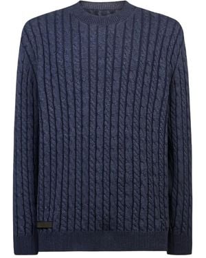 Sease Pull En Maille Torsadée - Bleu