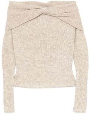 Reformation Florie Twist Pullover - Natur