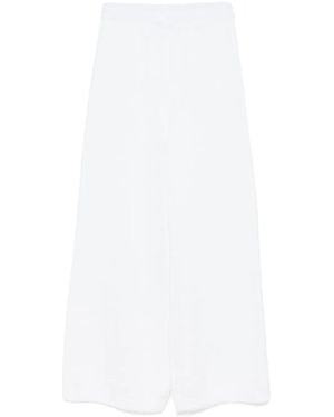 Iris Von Arnim Knitted Pants - White