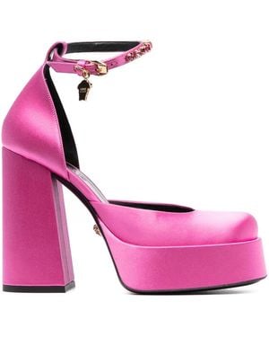 Versace Medusa Aevitas Platform Court Shoes Shoes - Pink