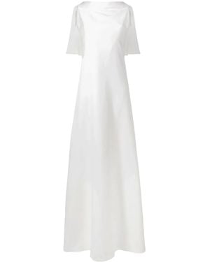 Givenchy Sleeveless Cape Gown - White