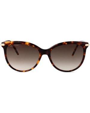 Longchamp Occhiali Da Sole Cat-Eye Con Effetto Tartarugato - Marrone
